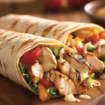 Cheesy Garlic Chicken Wraps