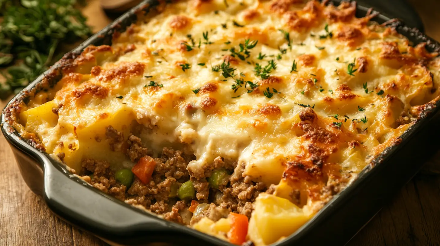 Ground Beef and Potato Casserole