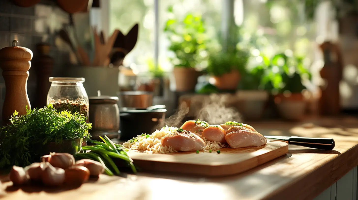 Sticky Chicken Rice ingredients