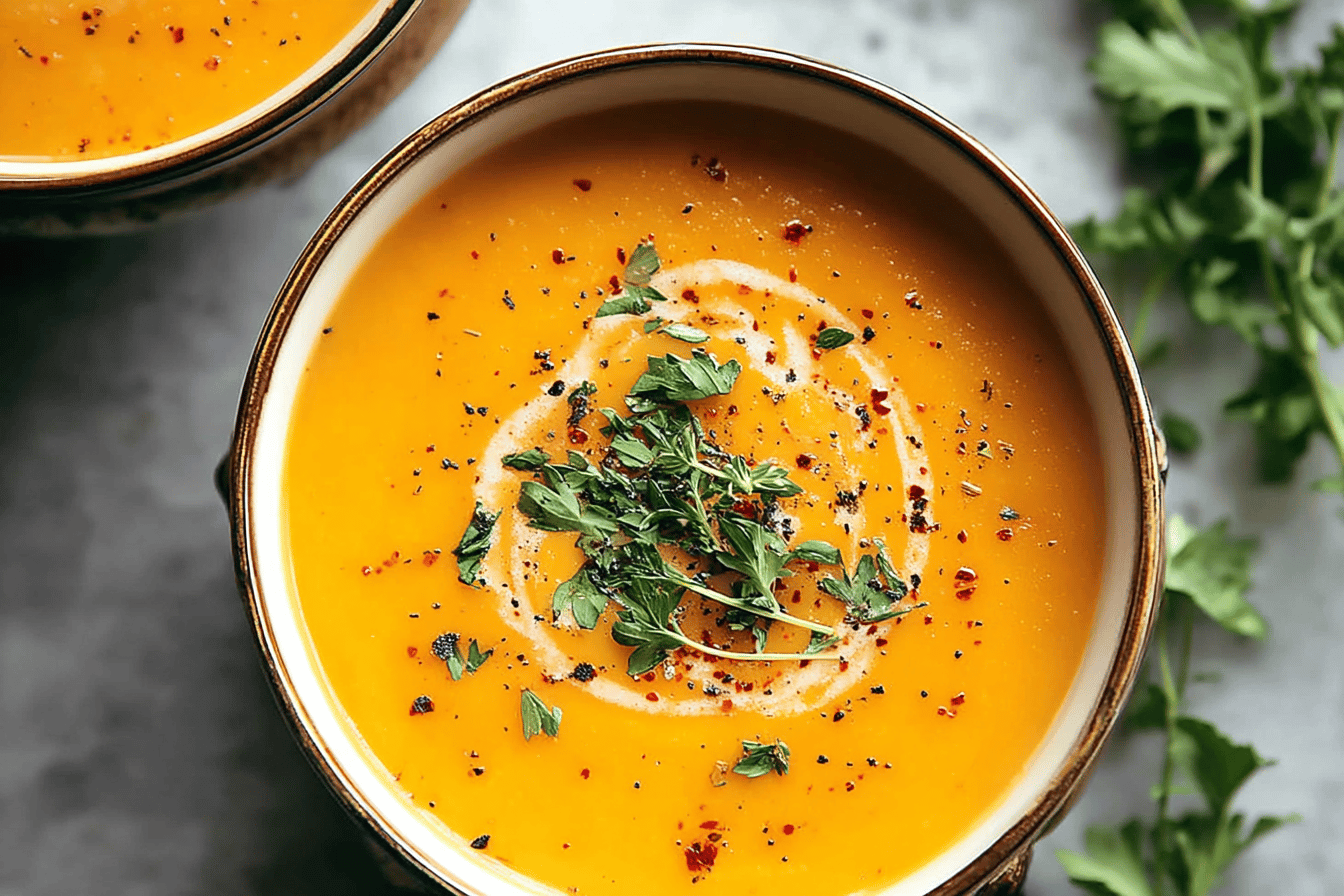 Butternut Squash and Sweet Potato Soup