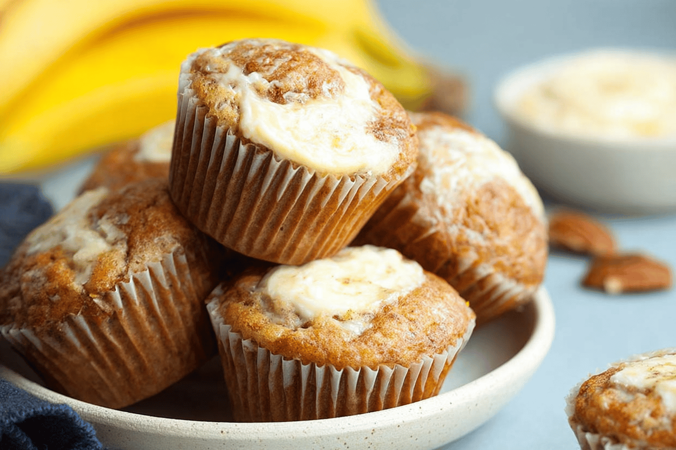 Cream Cheese Banana Muffins