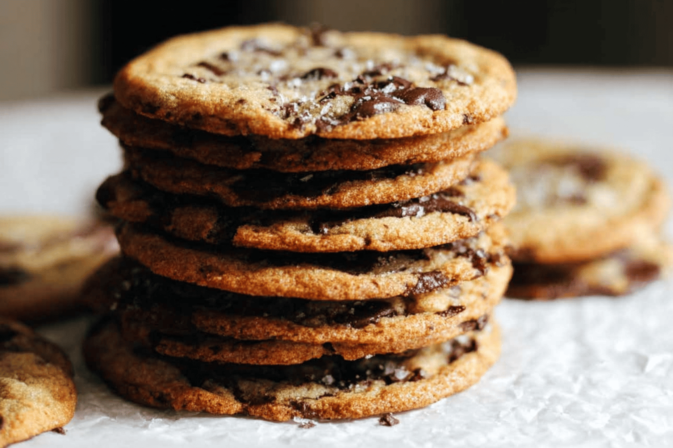 Crispy Chocolate Chip Cookies