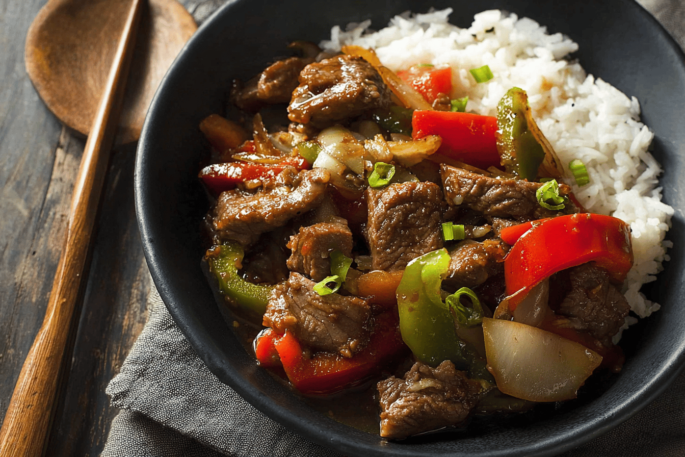 Crock Pot Pepper Steak