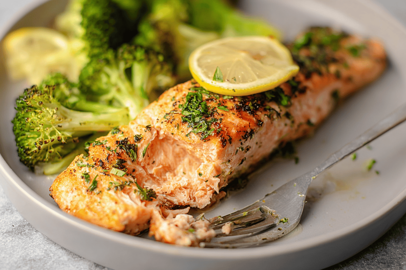 Garlic Butter Roasted Salmon