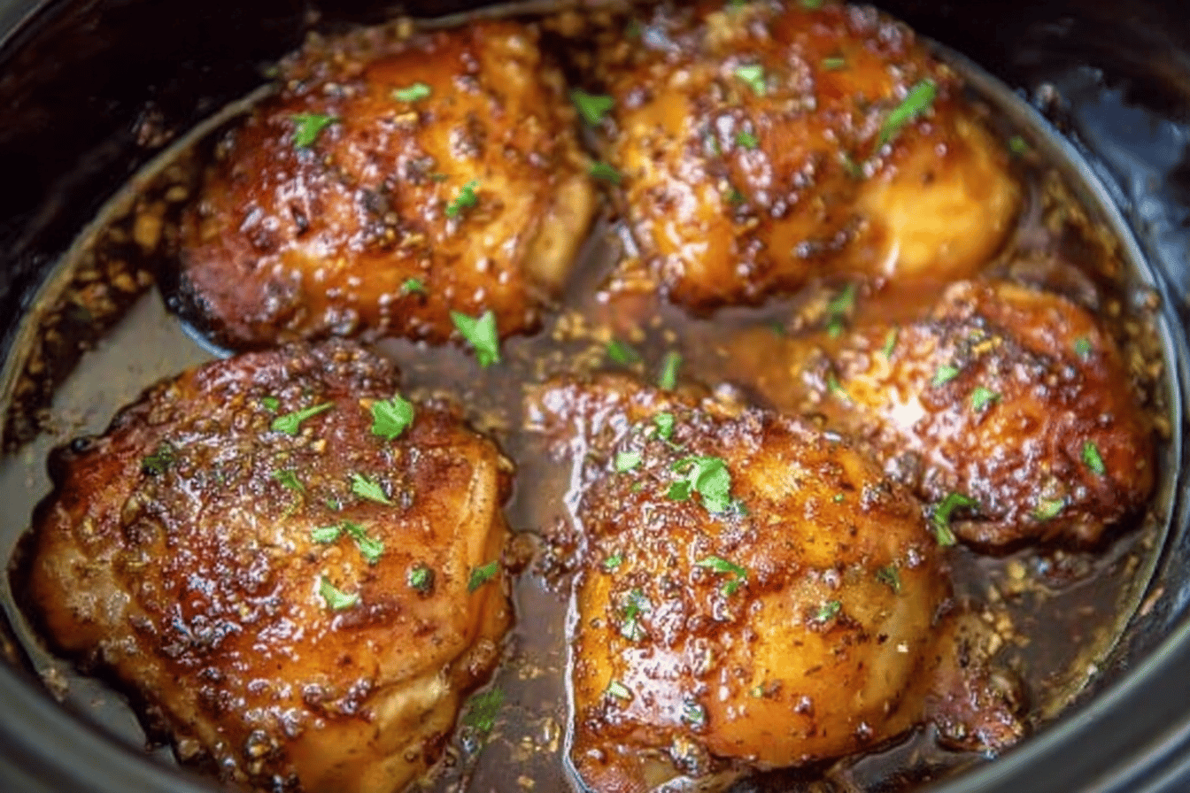 Slow Cooker Brown Sugar Garlic Chicken