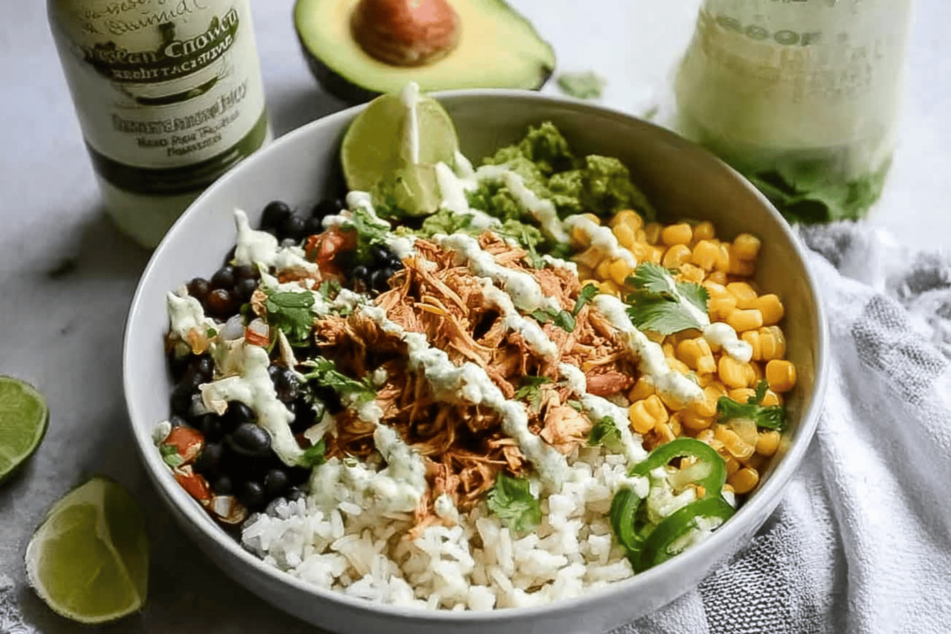 Slow Cooker Chicken Burrito Bowl