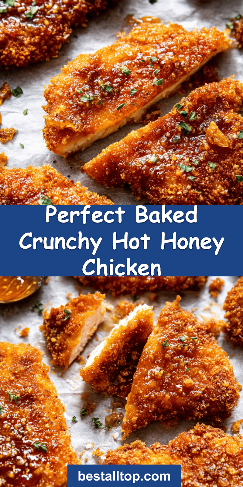 Baked Crunchy Hot Honey Chicken