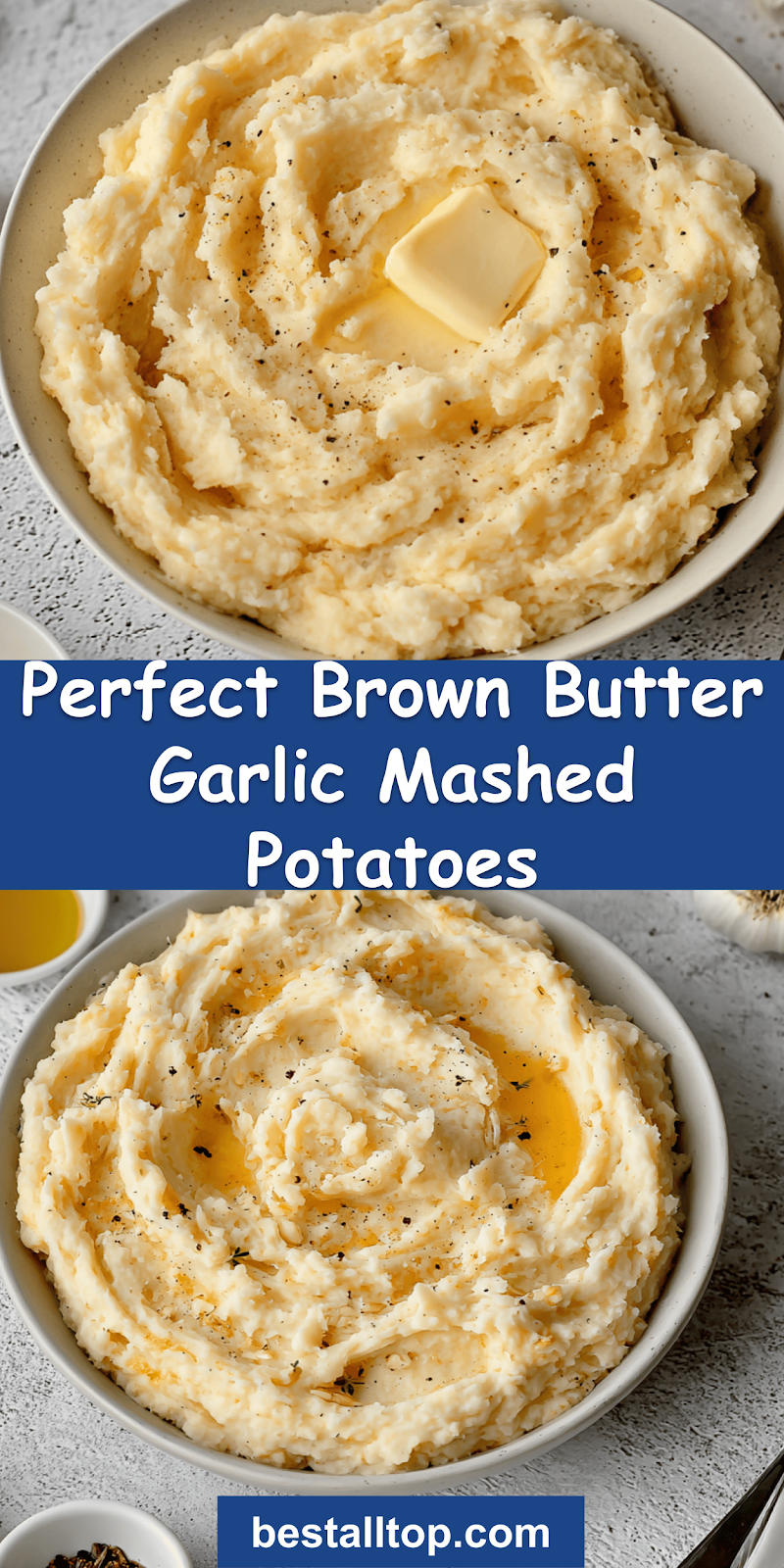 Brown Butter Garlic Mashed Potatoes