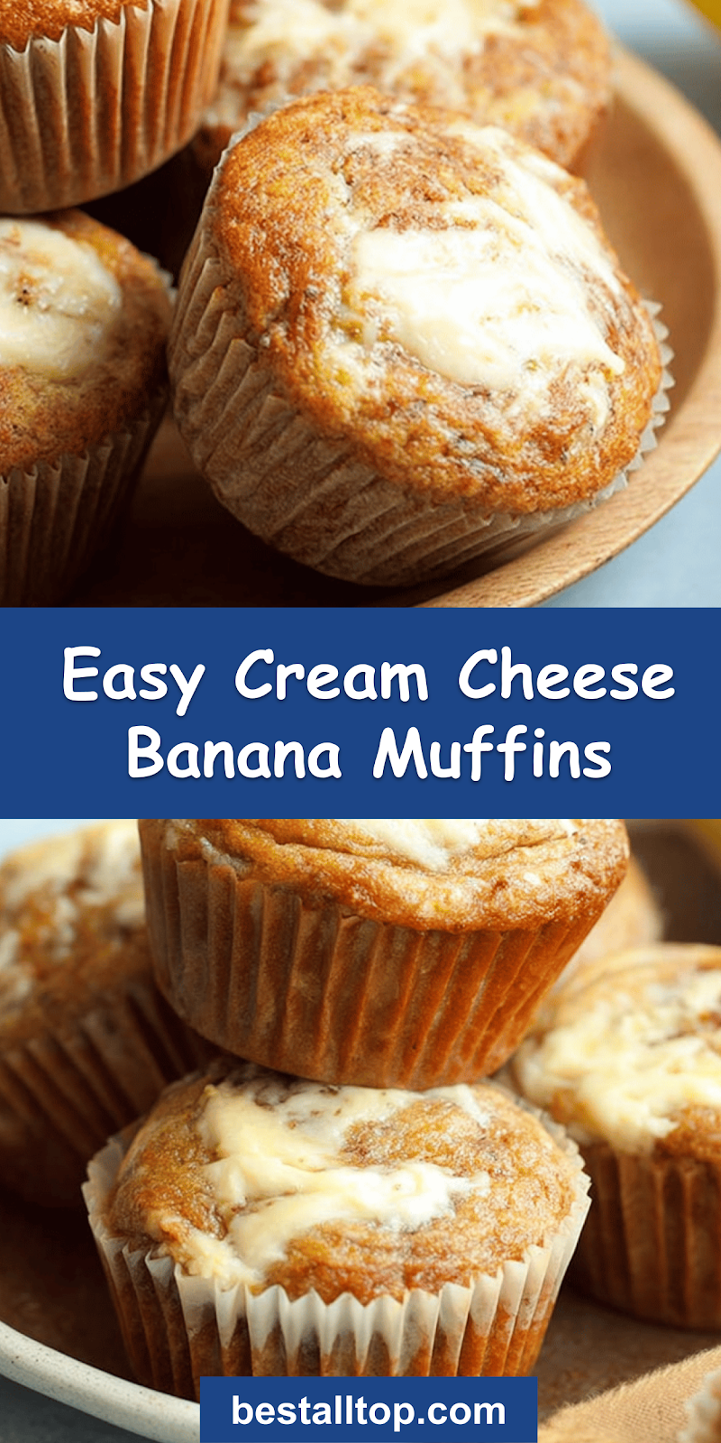 Cream Cheese Banana Muffins