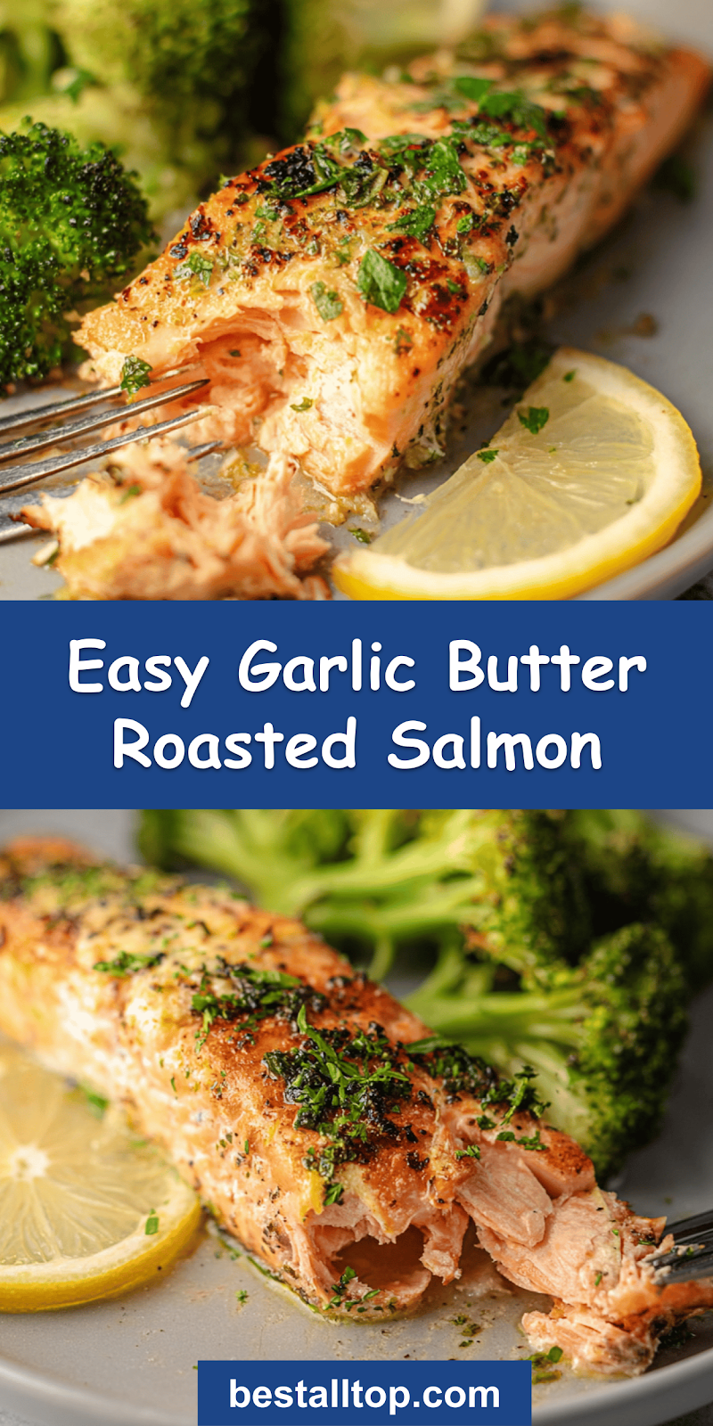 Garlic Butter Roasted Salmon