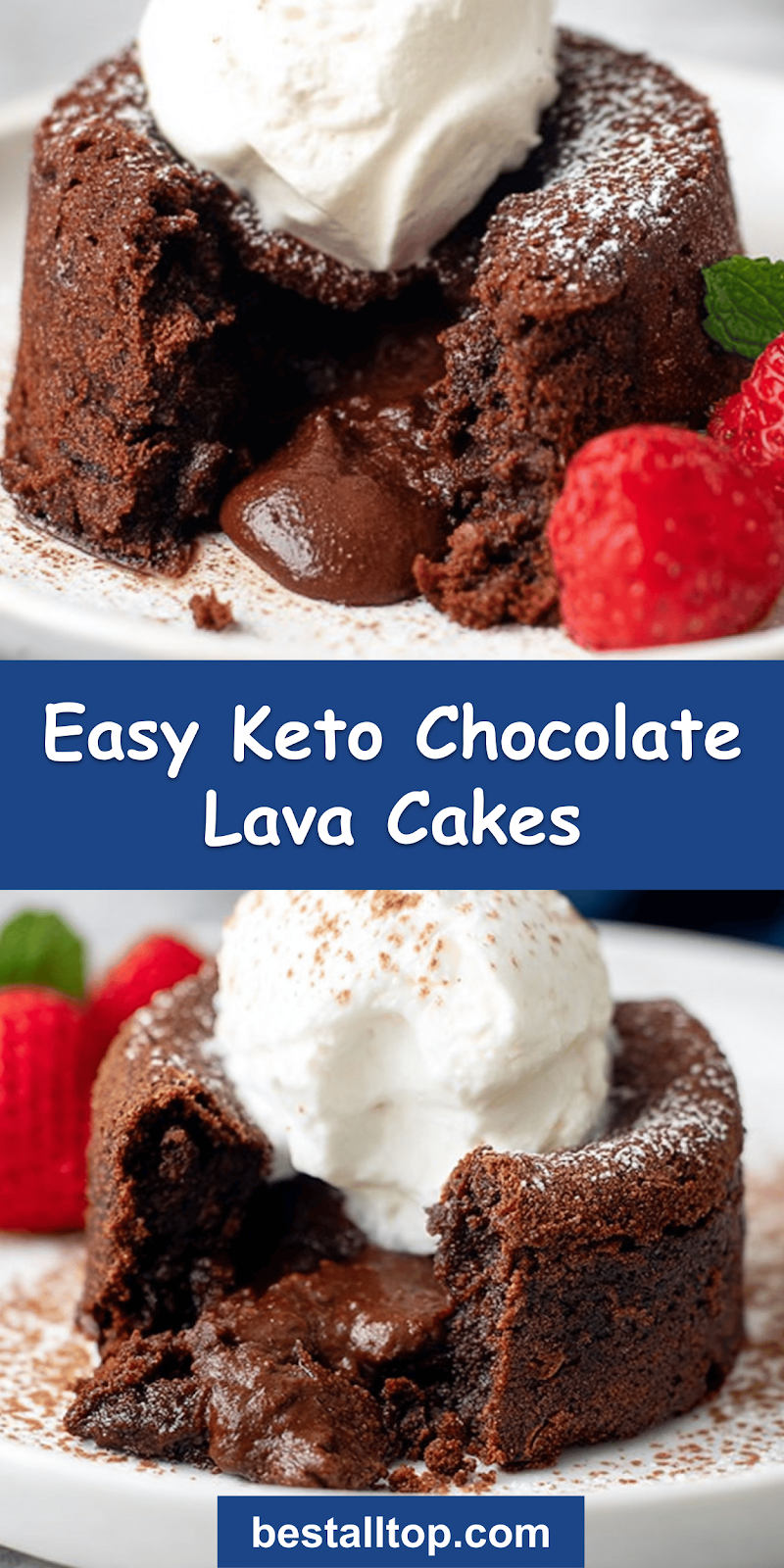 Keto Chocolate Lava Cakes