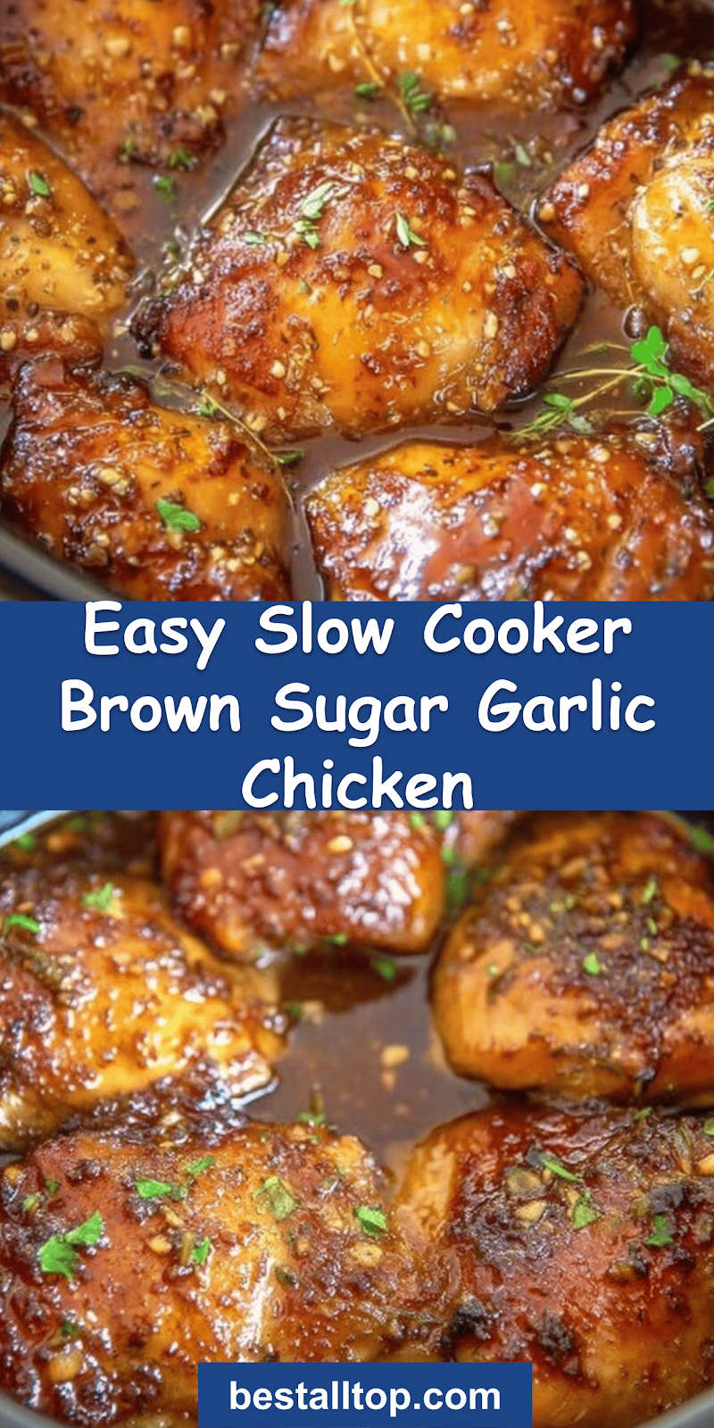 Slow Cooker Brown Sugar Garlic Chicken