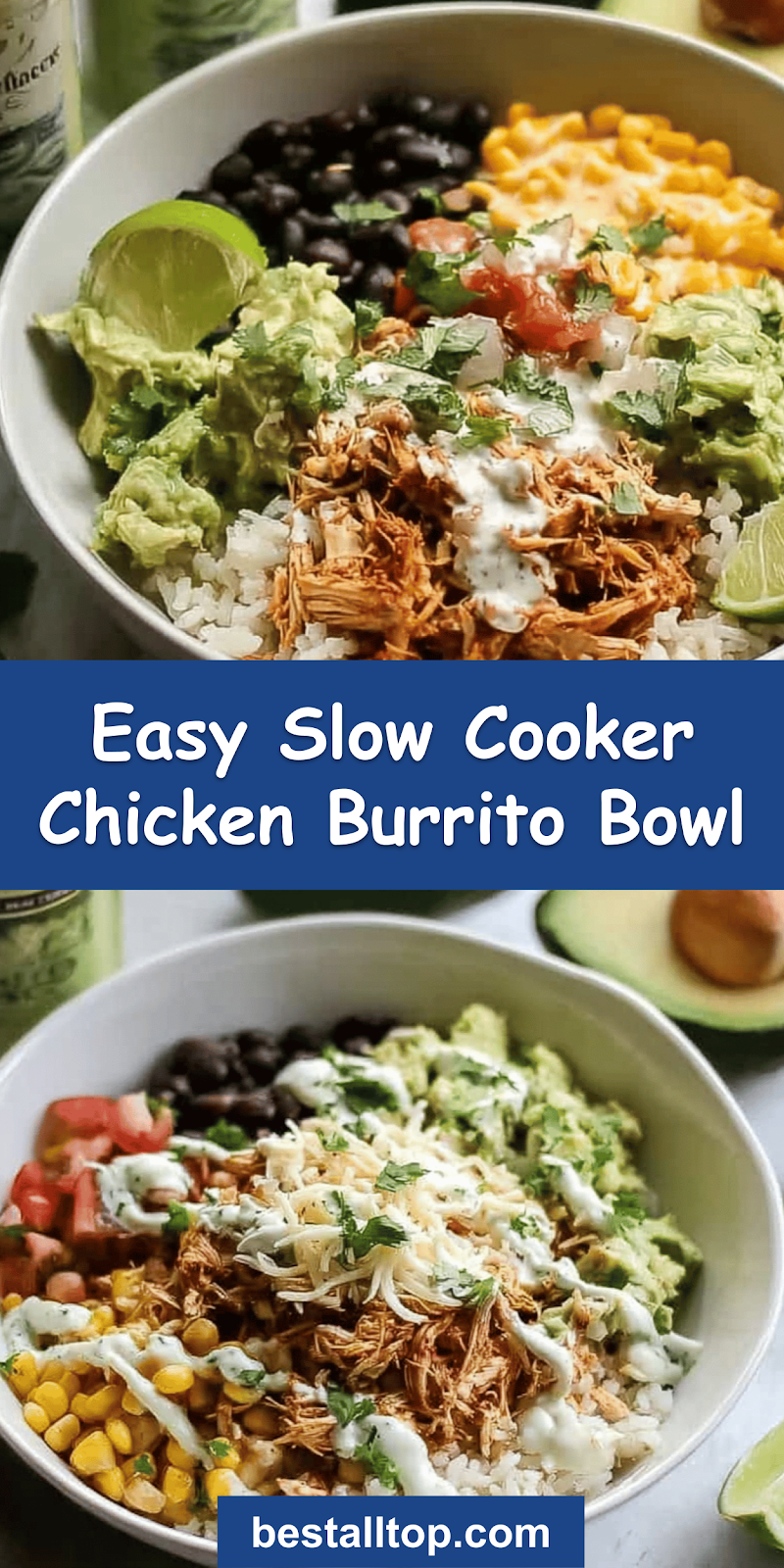 Slow Cooker Chicken Burrito Bowl