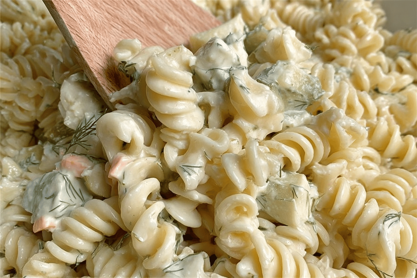 Dill Pickle Pasta Salad