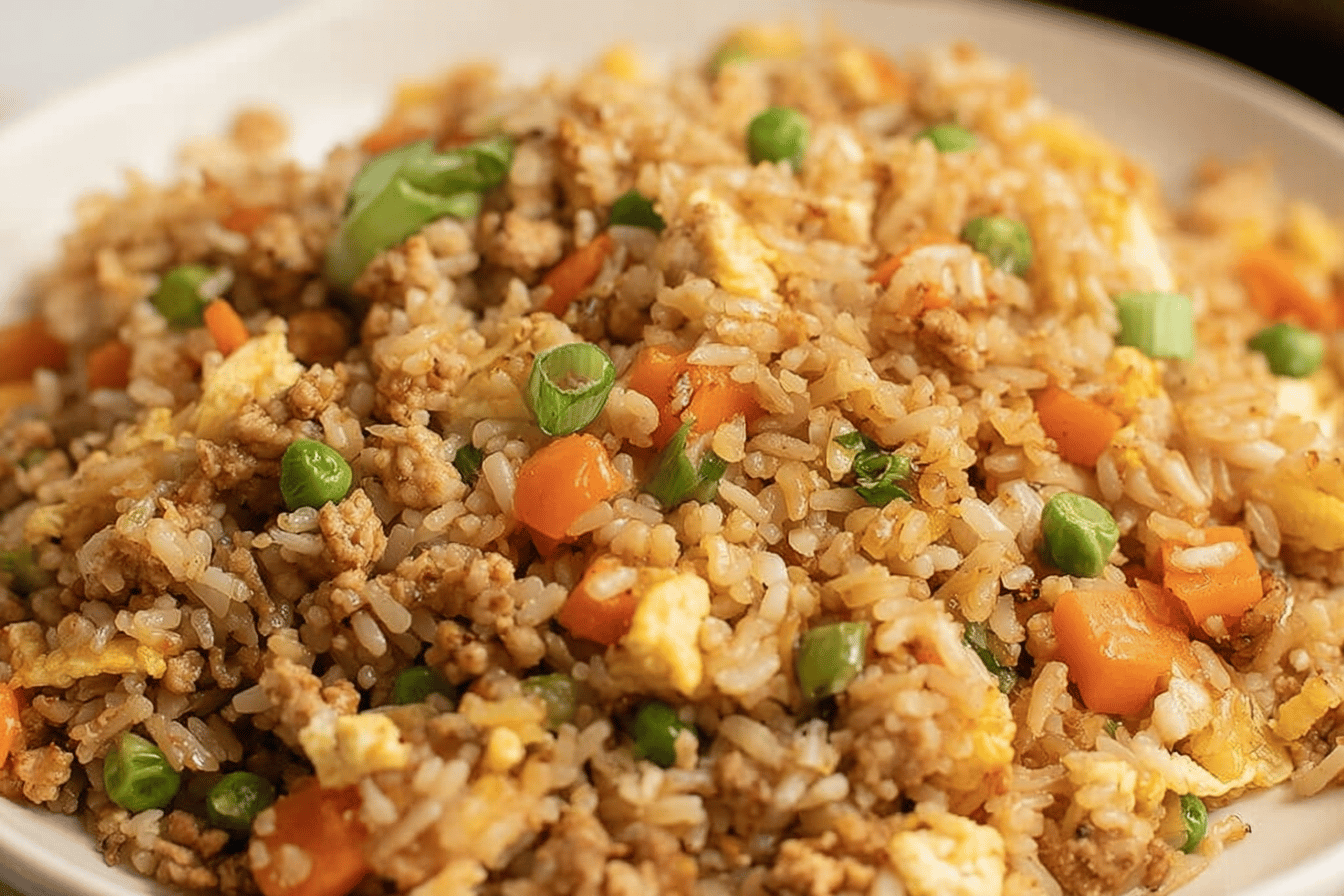 Ground Chicken Fried Rice