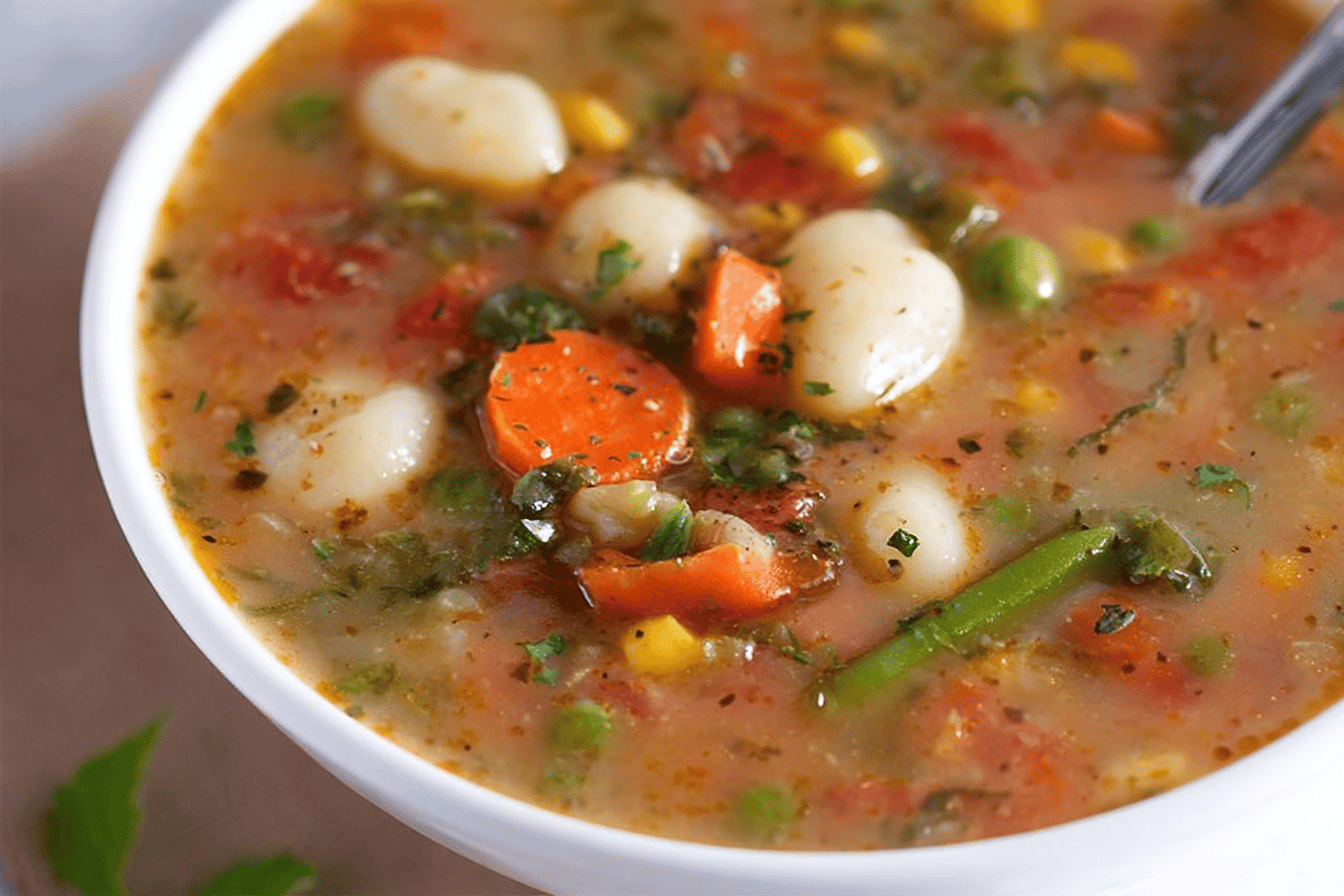 Homemade Vegetable Gnocchi Soup
