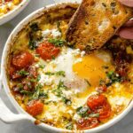Mediterranean Baked Feta Eggs