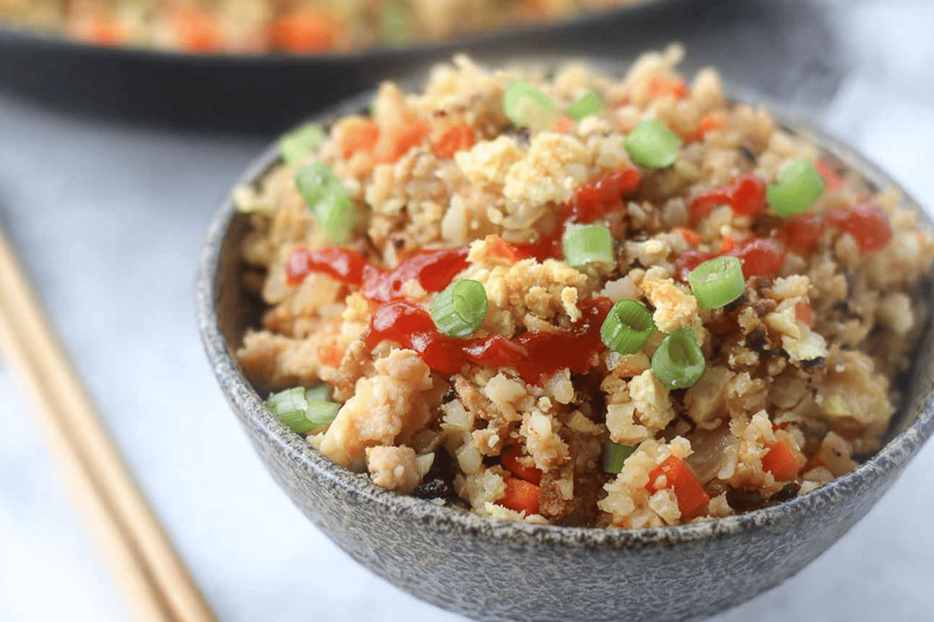 Low Carb Fried Rice with Cauliflower