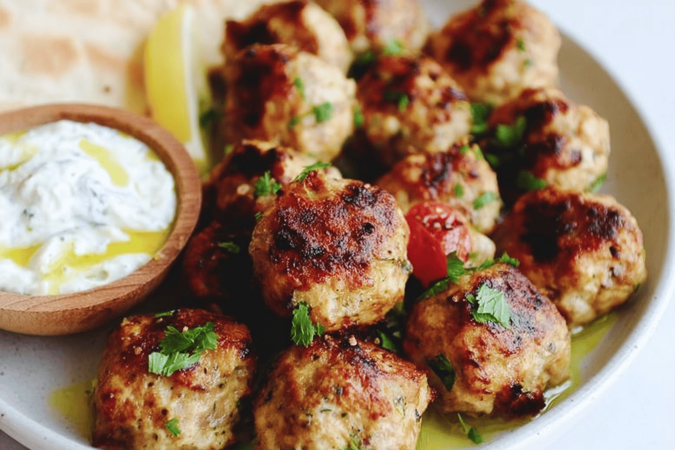 Mediterranean Chicken Meatballs