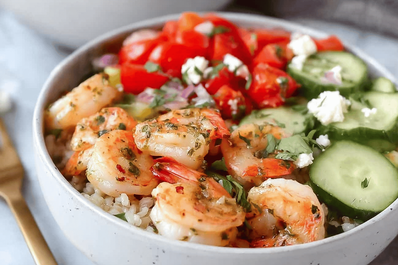 Mediterranean Shrimp Bowls