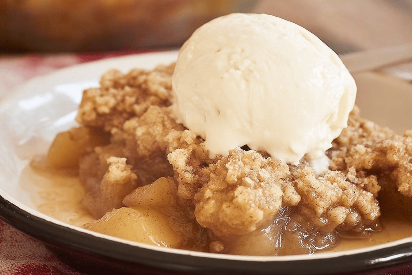 Autumn Spice Pear Cobbler