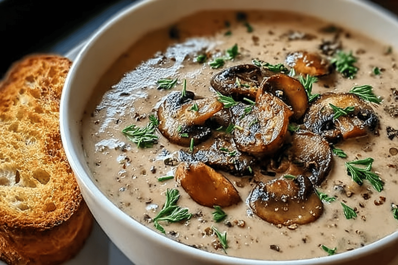 Creamy Mushroom Soup Recipe 