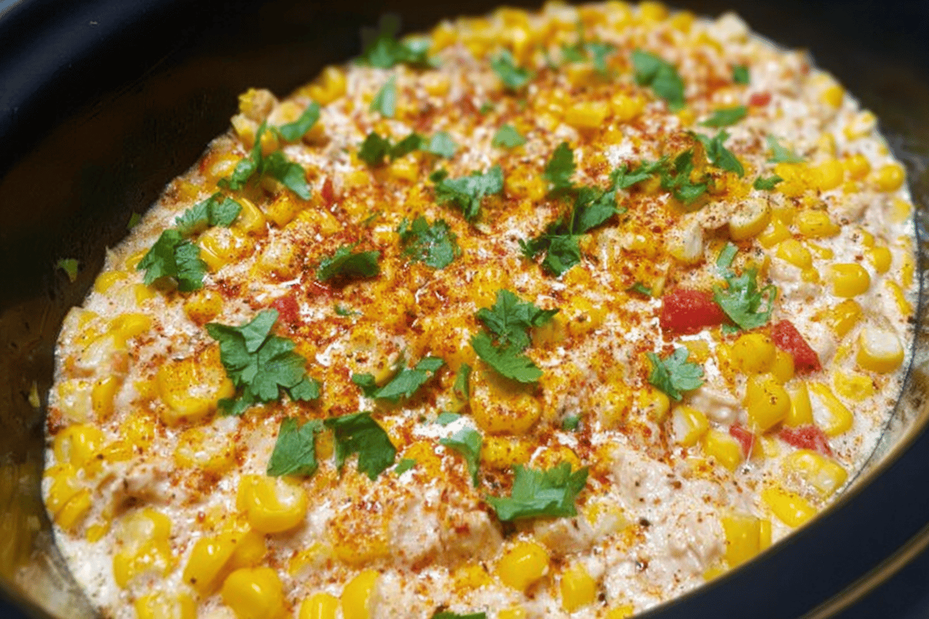 Crock Pot Street Corn Chicken