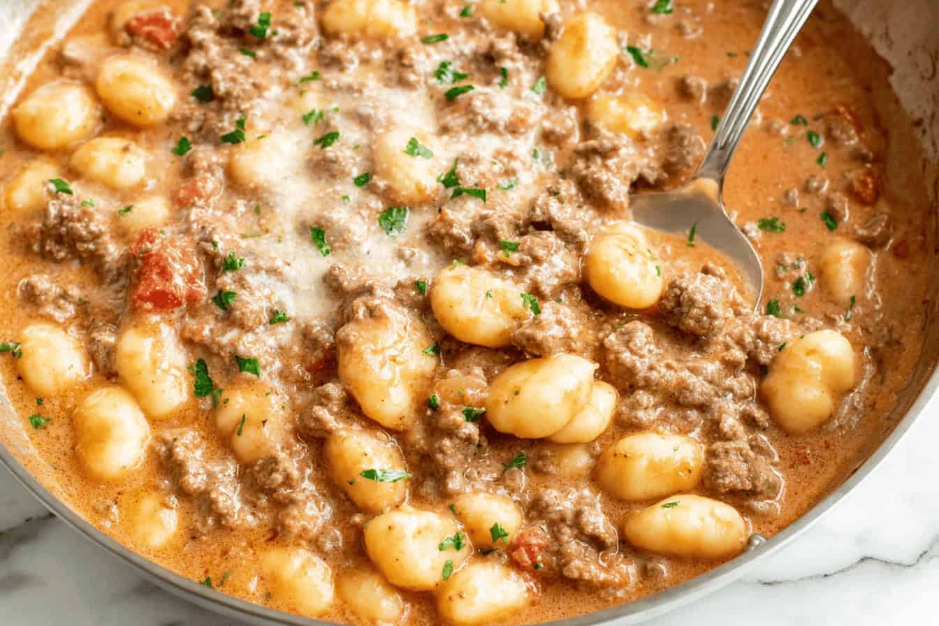 Ground Beef Gnocchi