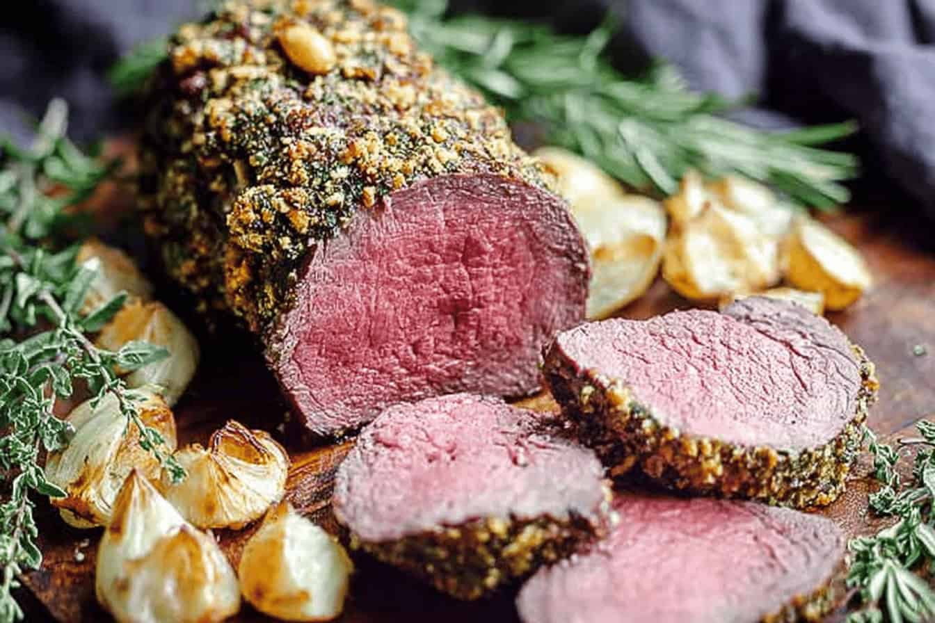 Herb-Crusted Grilled Beef Tenderloin