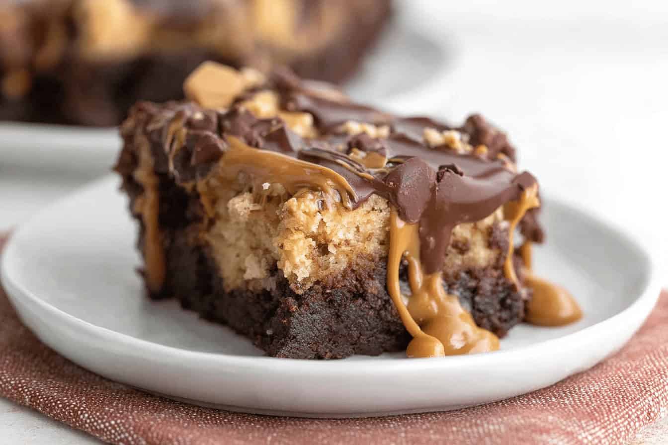 Keto Peanut Butter Earthquake Cake