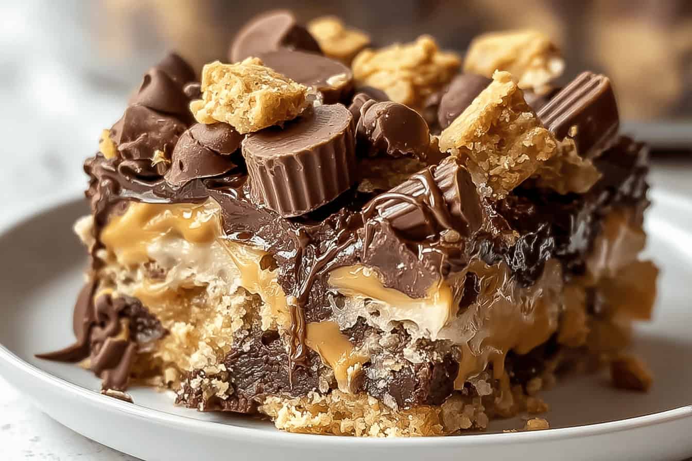 Peanut Butter Cup Dump Cake