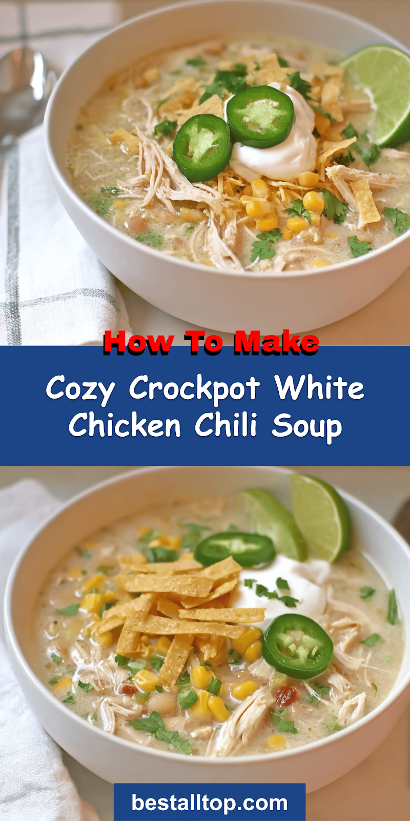 Crockpot White Chicken Chili Soup