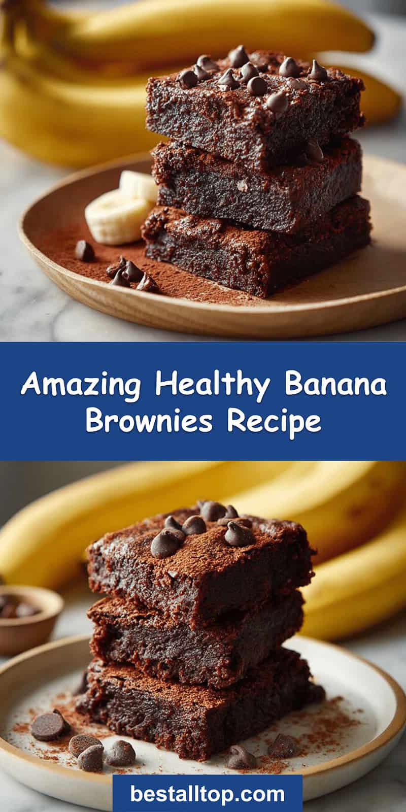 Healthy Banana Brownies Recipe