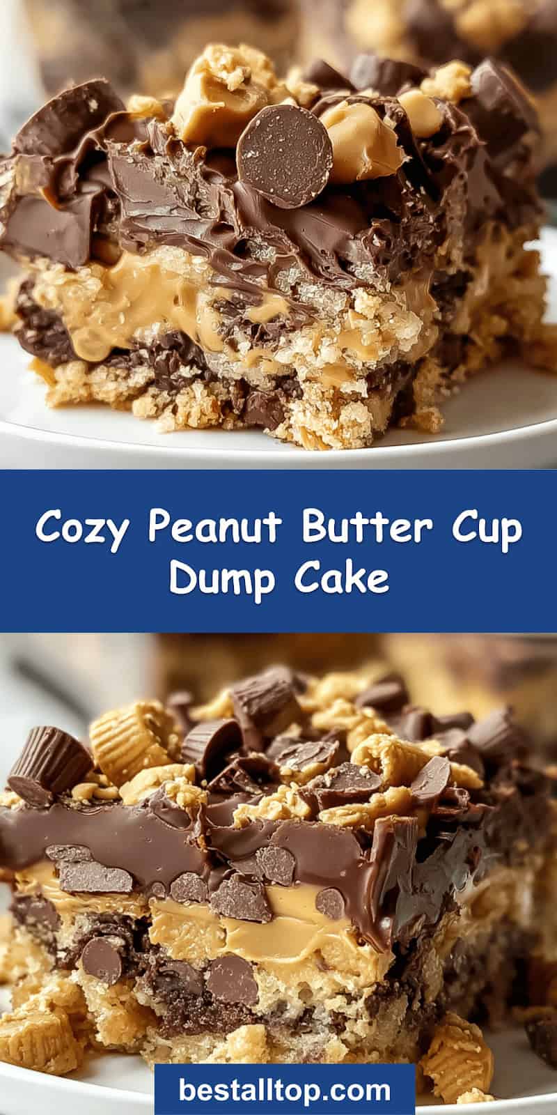 Peanut Butter Cup Dump Cake