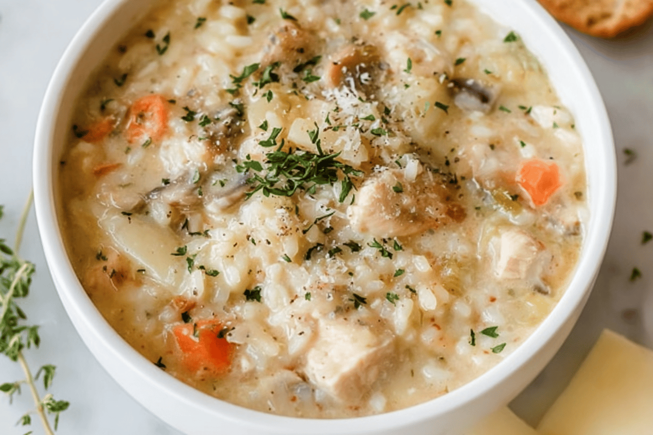 Creamy Chicken and Rice Soup