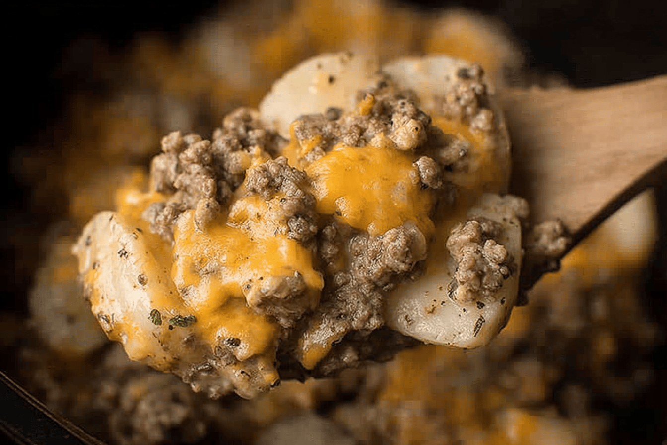 Crock pot Hamburger Potato Casserole