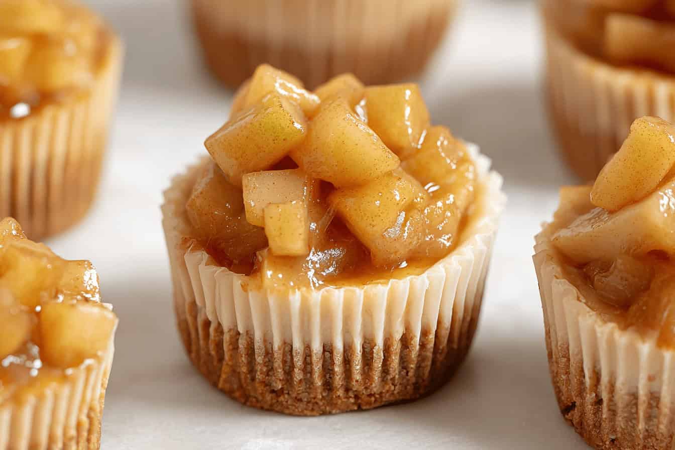 Apple Mini Cheesecakes
