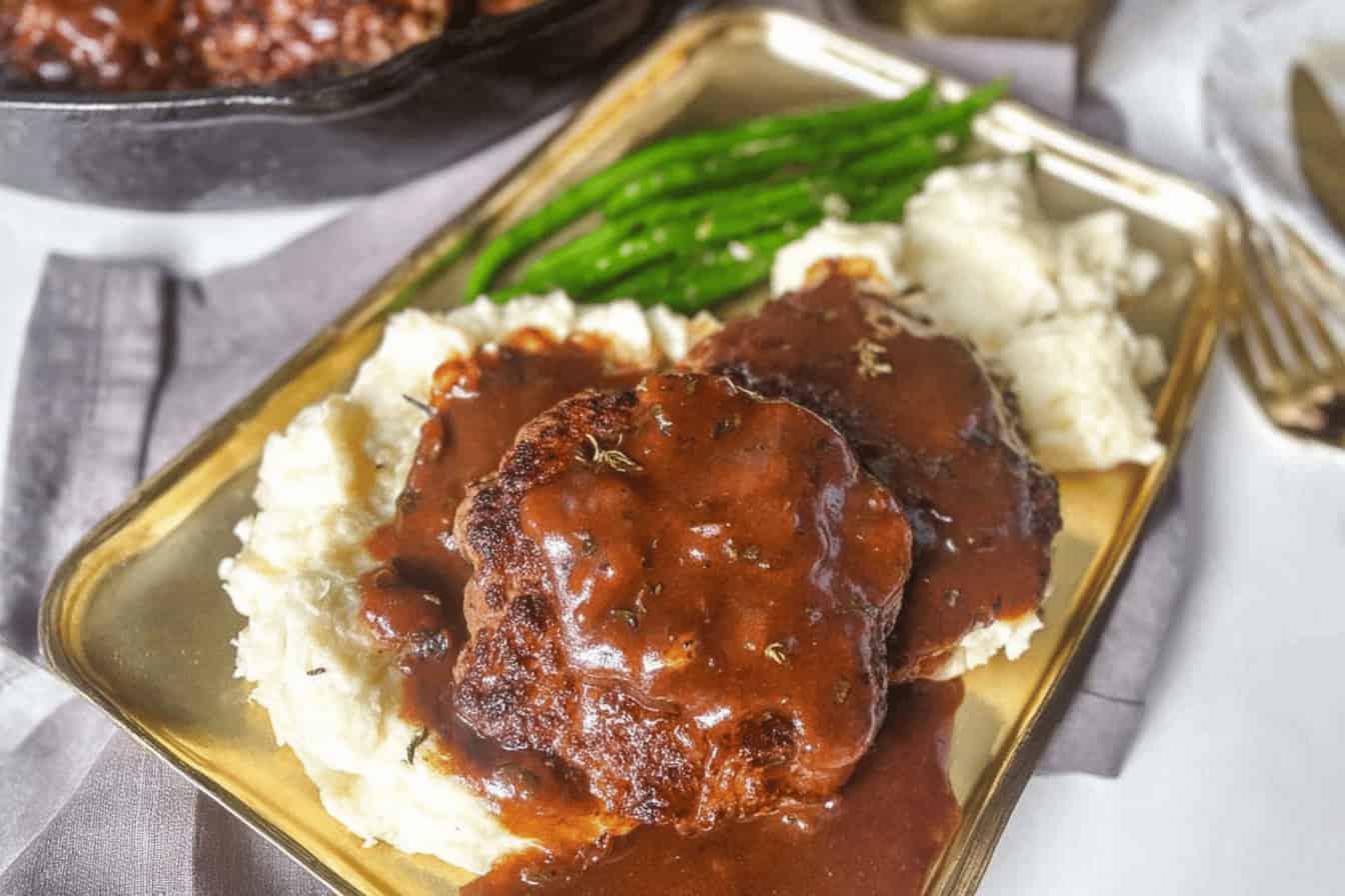 Brown Gravy Smothered Hamburger Steaks