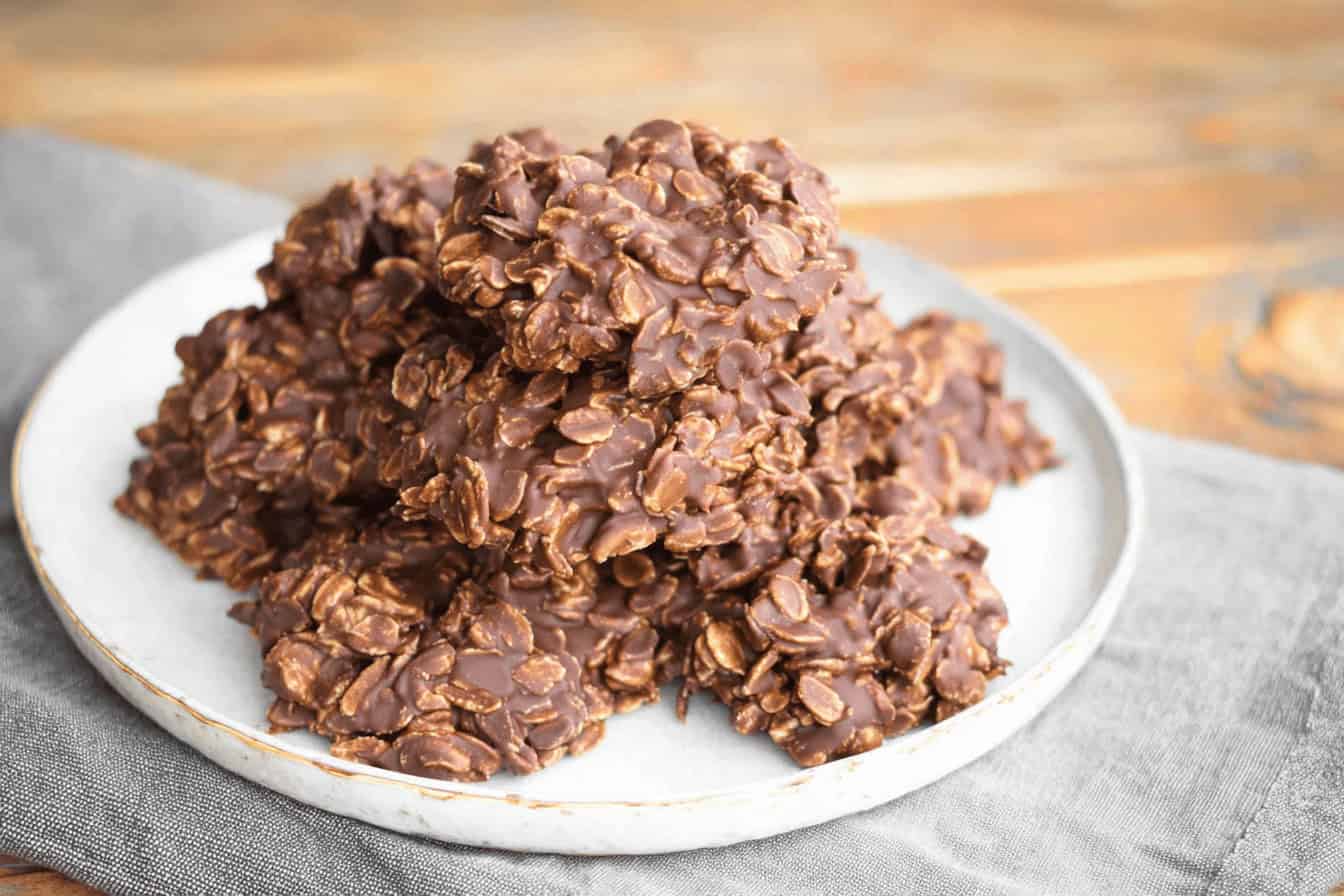 Chocolate Peanut Butter No Bake Cookies