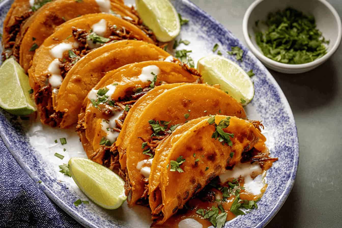 Crispy, Cheesy Quesabirria Tacos