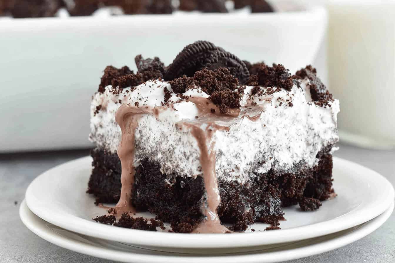 Oreo Poke Cake