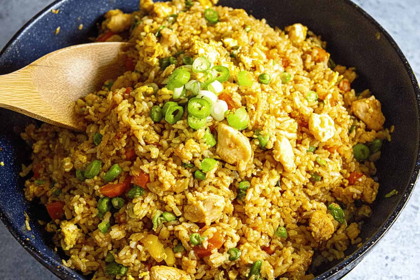 Spicy Chicken Fried Rice Recipe