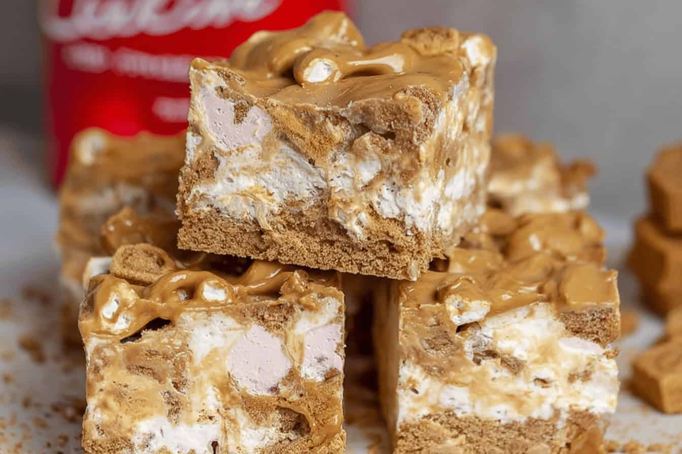 Super Easy Biscoff Rocky Road 