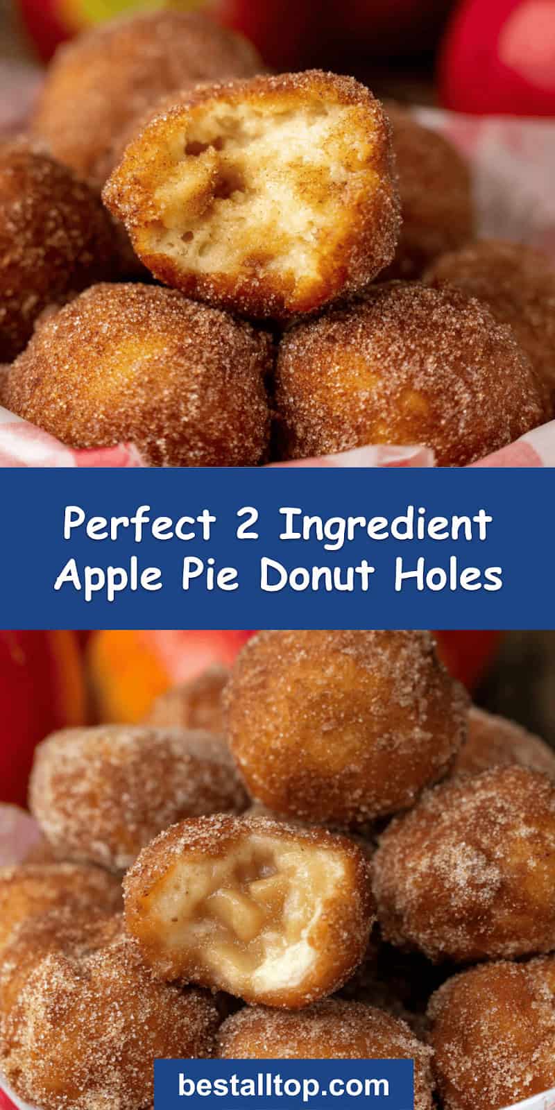 2 Ingredient Apple Pie Donut Holes
