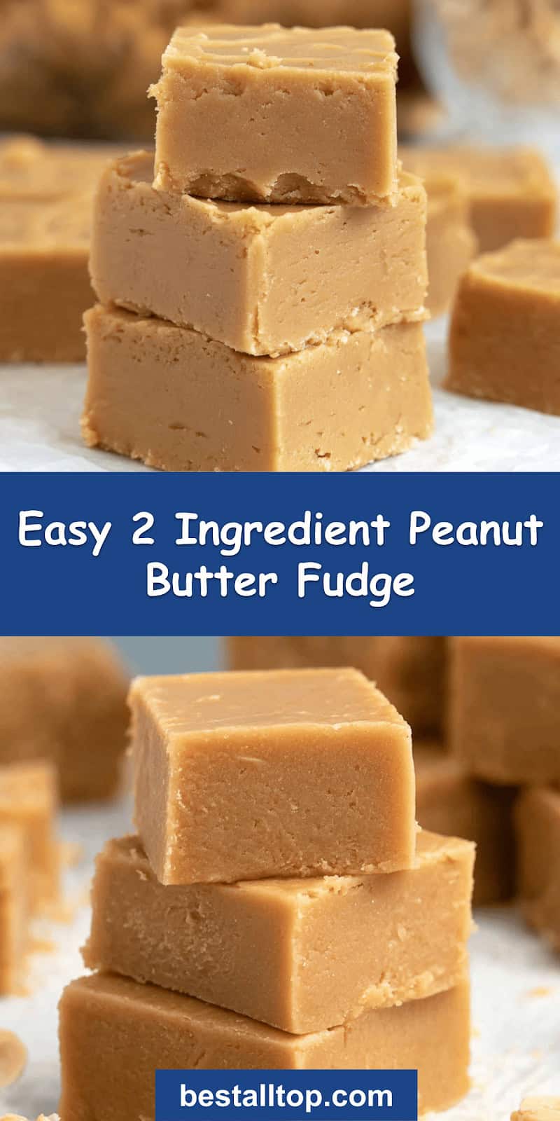 2 Ingredient Peanut Butter Fudge