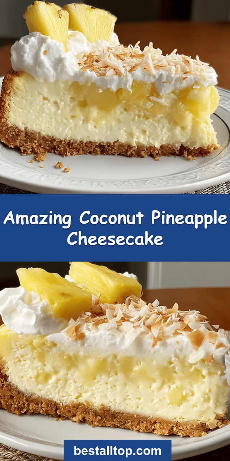 Coconut Pineapple Cheesecake