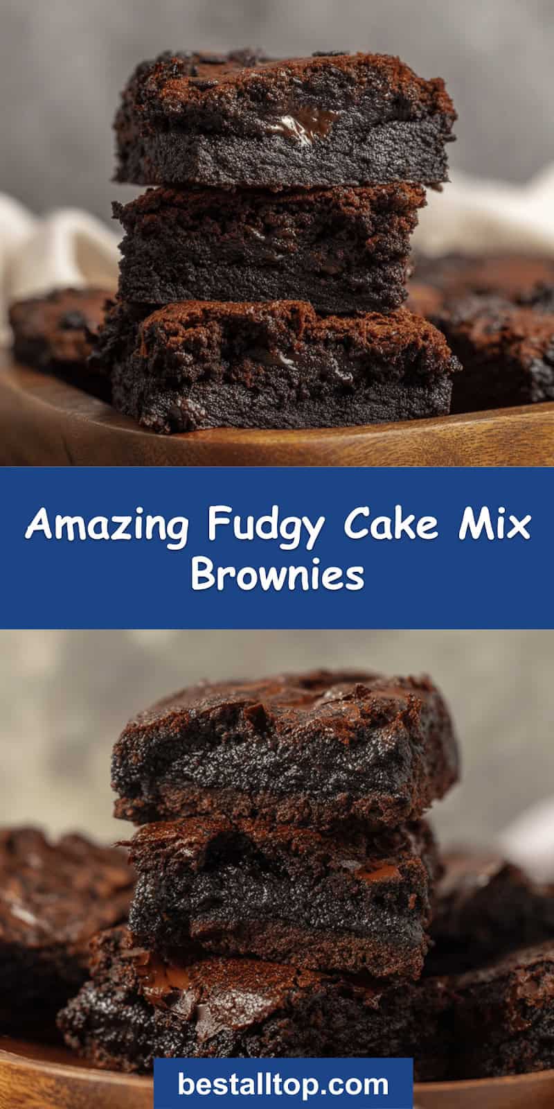 Fudgy Cake Mix Brownies