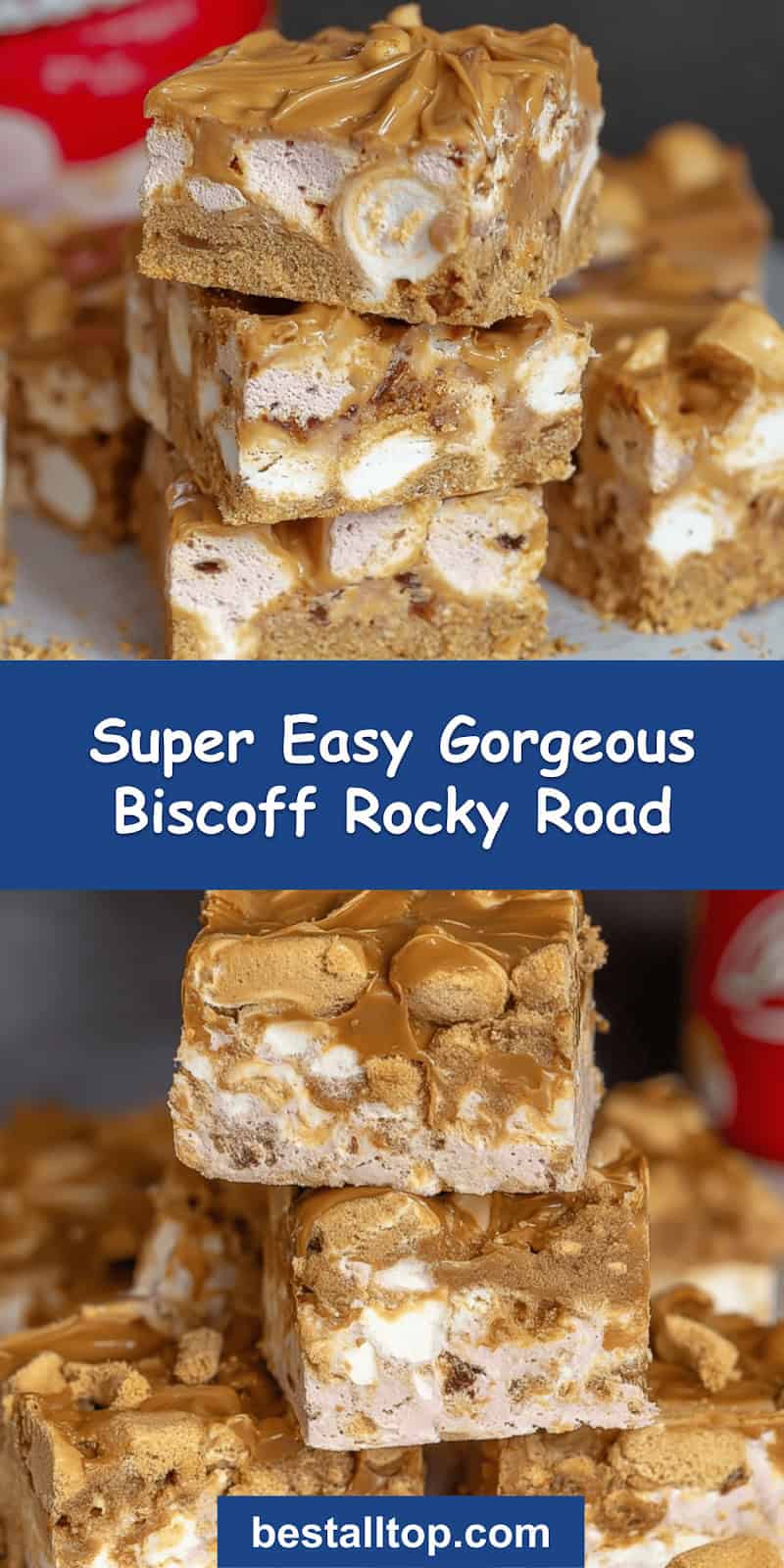 Super Easy Biscoff Rocky Road 
