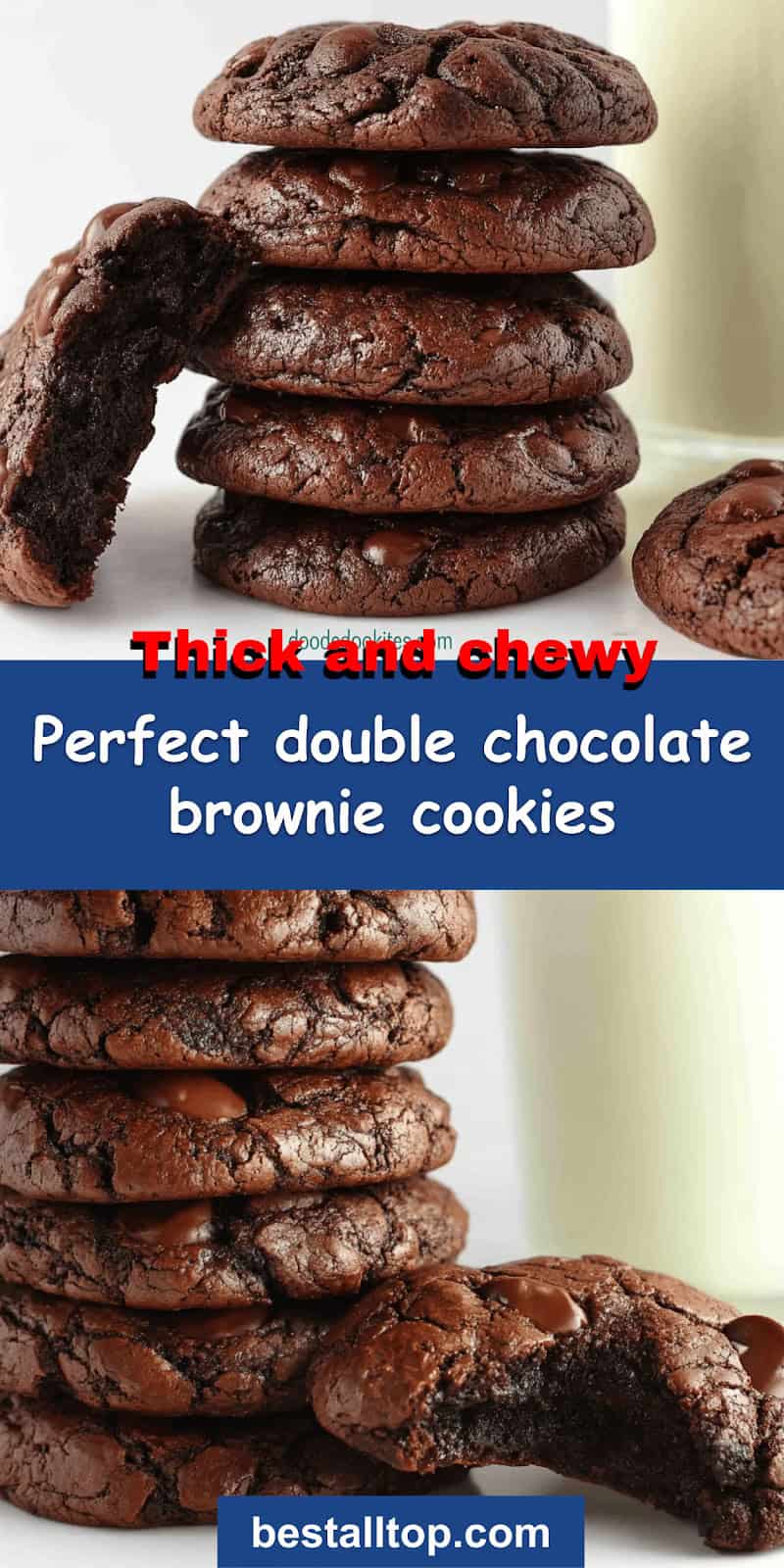  double chocolate brownie cookies