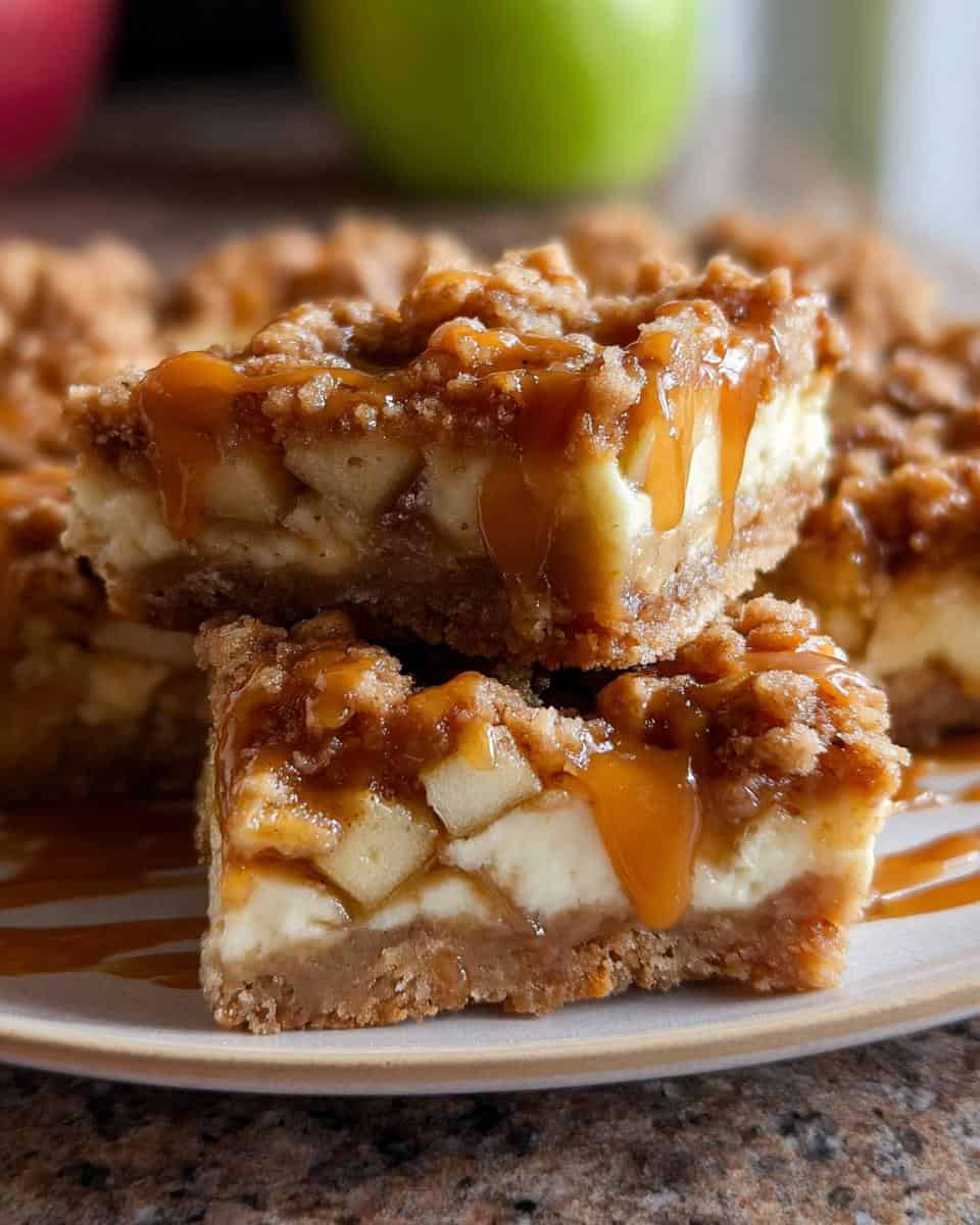 Caramel Apple Cheesecake Bars - detail 1